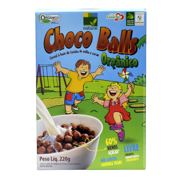 Choco Balls 220g Cereal a base de farinha de milho orgânico Armazém