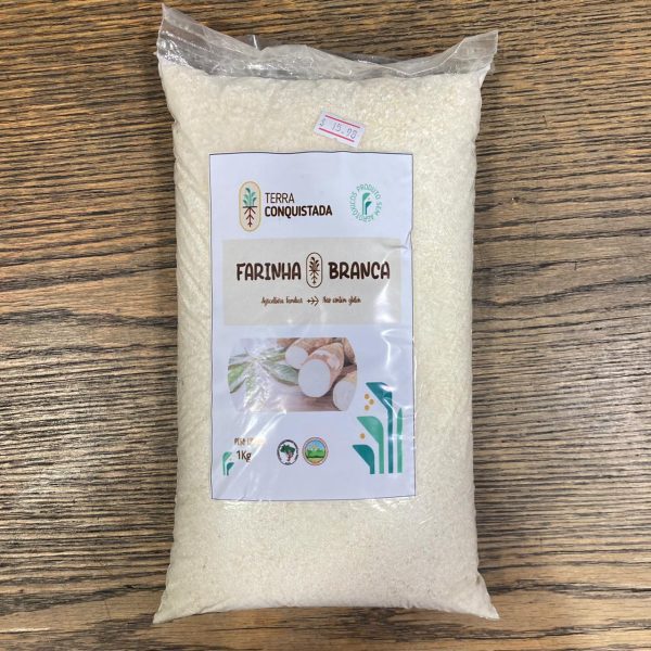 Farinha de Mandioca Branca 1 kg Terra Conquistada Armazém do Campo