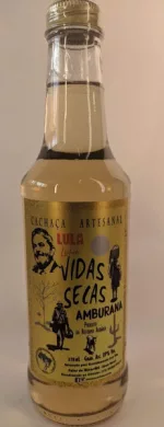 Cachaça Vidas Secas Amburana (Lula Presidente) 270 ml