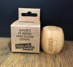 Suporte de Bambu Para Escova Dental