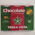 Chocolate artesanal 70% cacau Terra Vista 90g