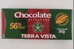Chocolate artesanal 56% cacau Terra Vista 30g