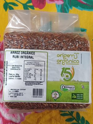 ARROZ RUBI INTEGRAL ORGÂNICO- ORIGENS ORGÂNICA