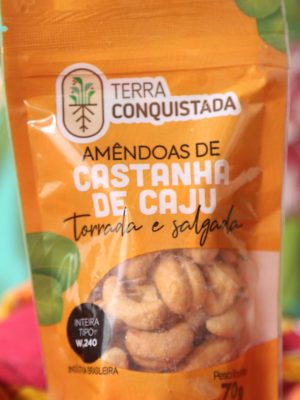 Amêndoas de Castanha de Caju torrada e salgada 70 g. - Terra Conquistada